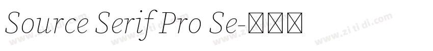 Source Serif Pro Se字体转换